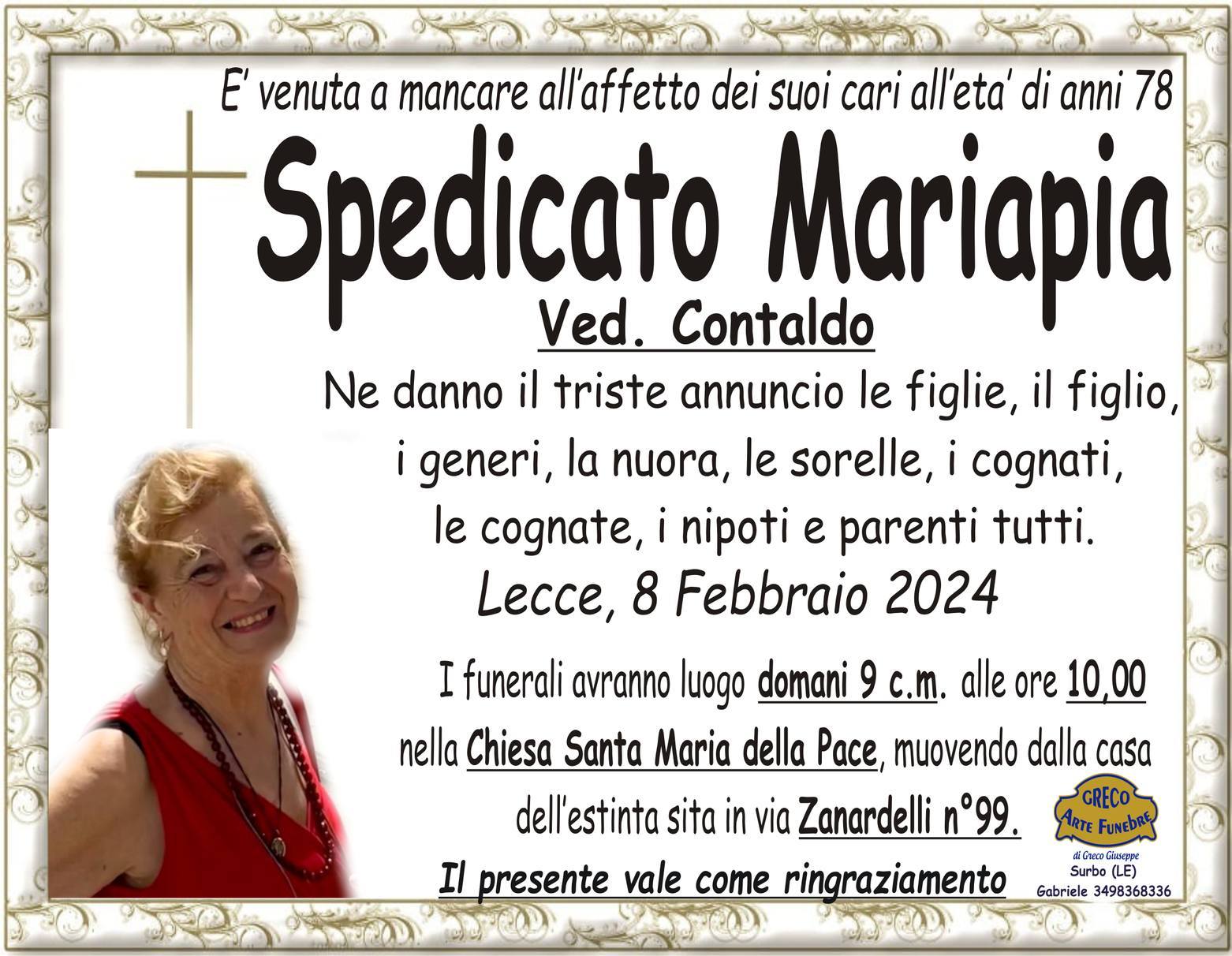 Spedicato Mariapia